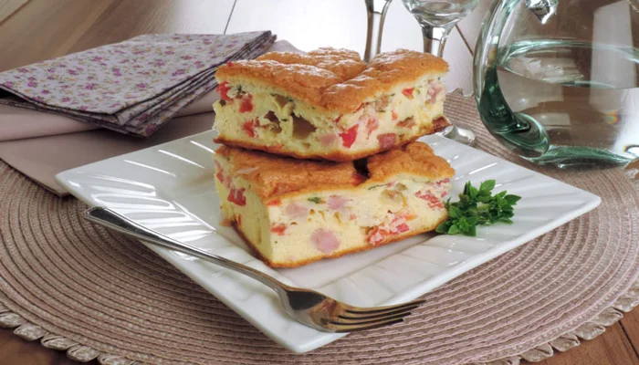receita de omelete de forno com bacon