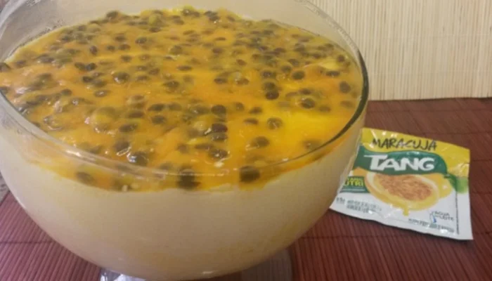 mousse de tang com leite