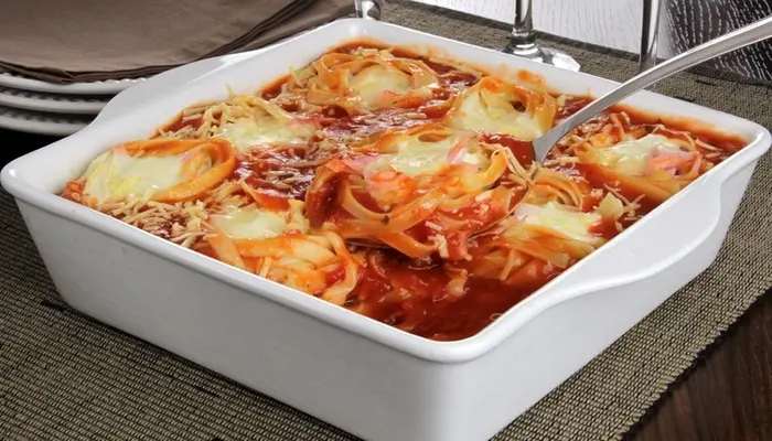macarrão recheado de forno