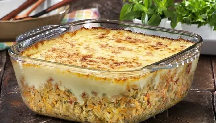 receita de arroz de forno cremoso