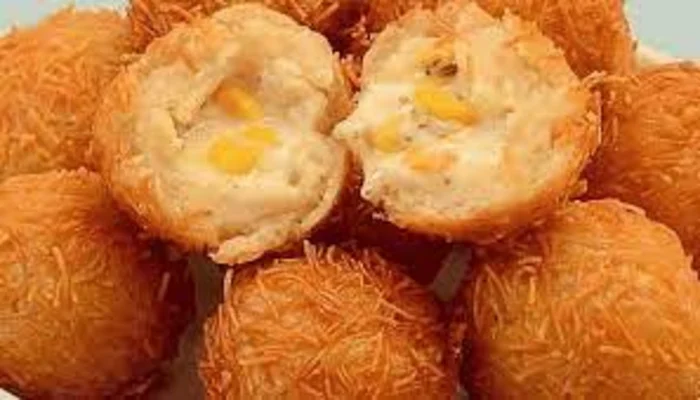 bolinha crocante com queijo e milho