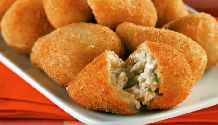 coxinha sem massa cremosa