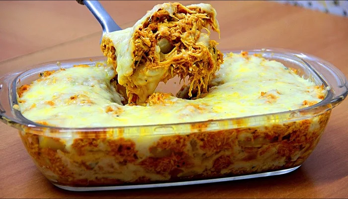 lasanha de frango suculenta