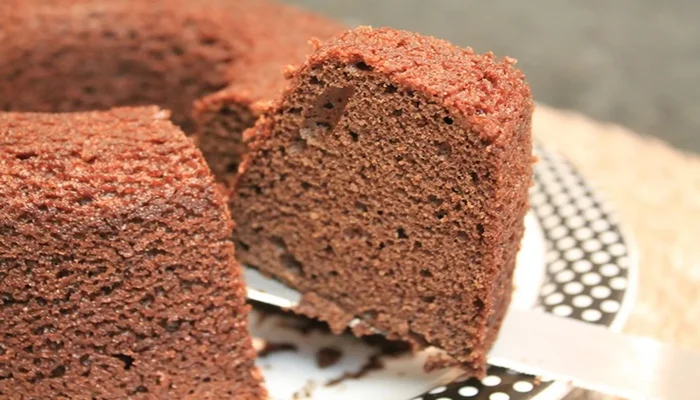 bolo simples de chocolate light