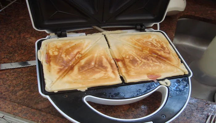 crepe suico de sanduicheira facil