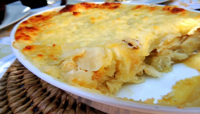 escondidinho de bacalhau