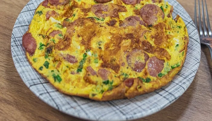 fritada de linguica calabresa