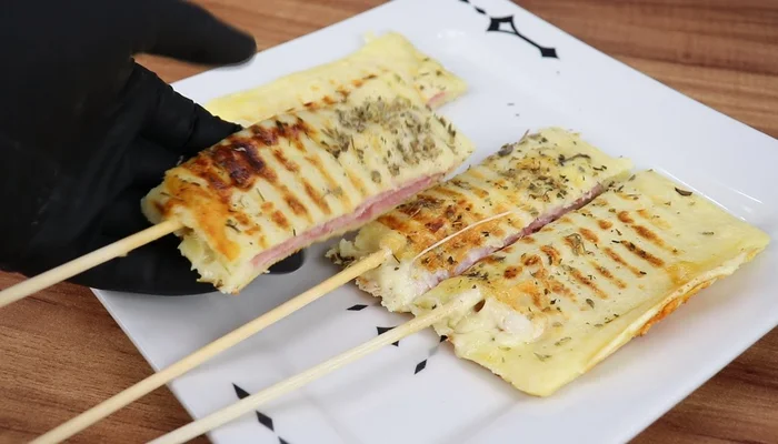 crepe na sanduicheira