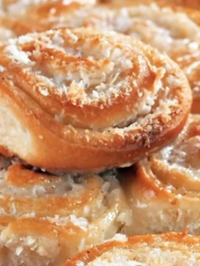 Pão doce com coco fácil