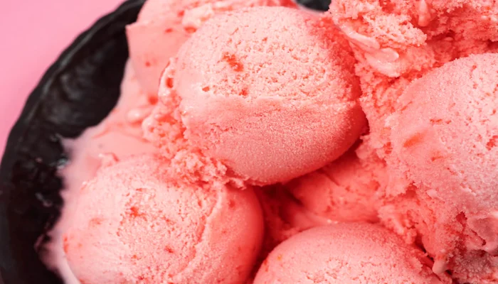 sorvete caseiro de gelatina