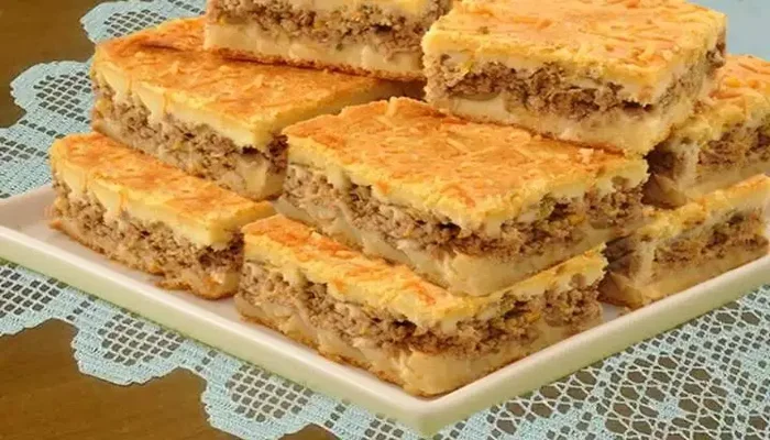 torta cremosa de carne moida