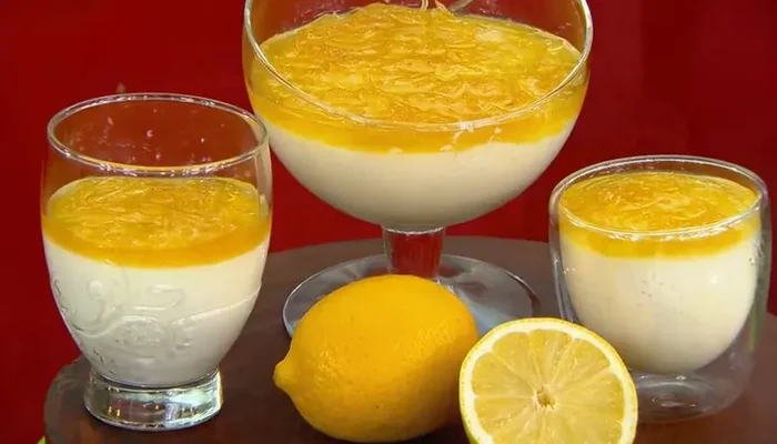 mousse de limão com leite em pó