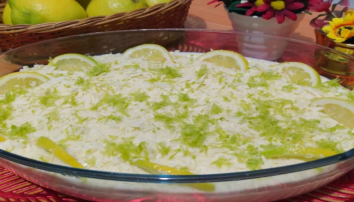 mousse de limão siciliano com chocolate branco
