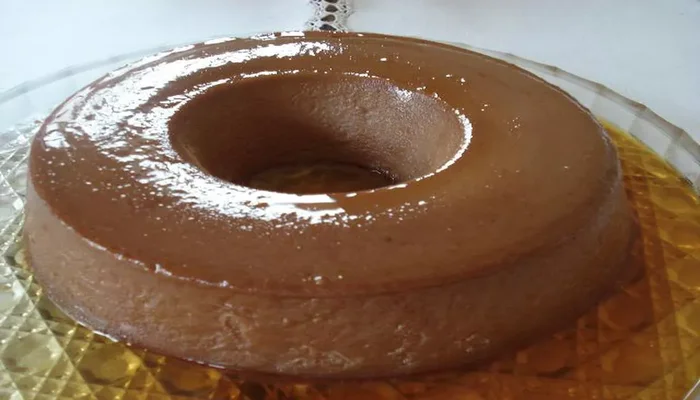 pudim de chocolate