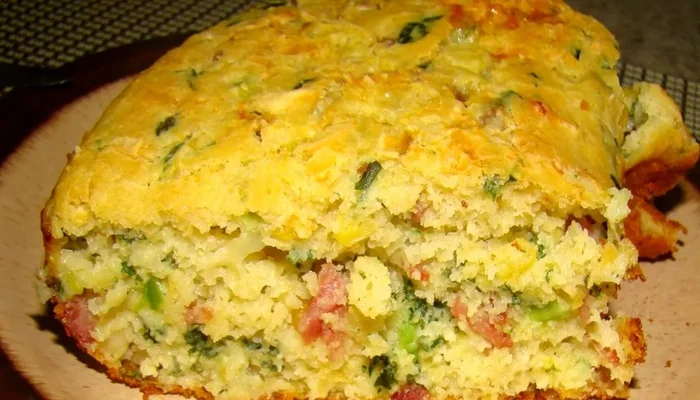 receita de bolo salgado caipira delicioso