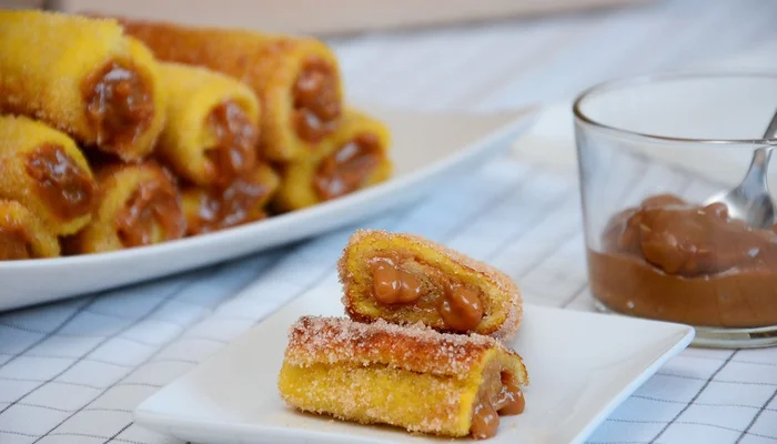 receita de canolli de doce de leite