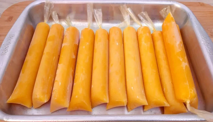receita de sacolé de manga perfeito para os dias quentes