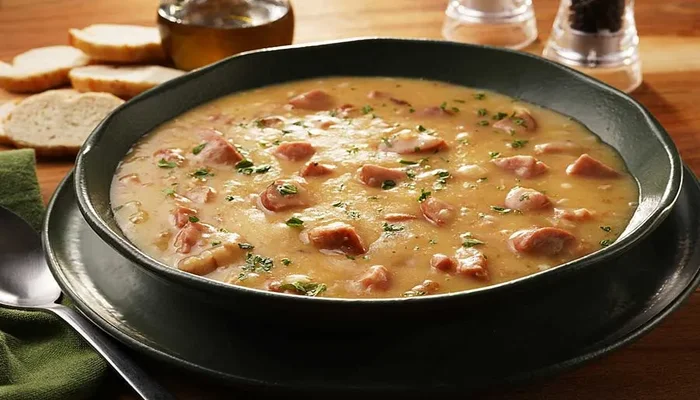 receita de caldo de aipim com calabresa e bacon