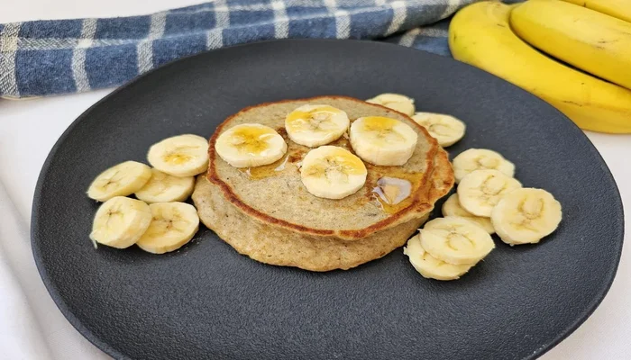 receita de panqueca de banana fit com aveia