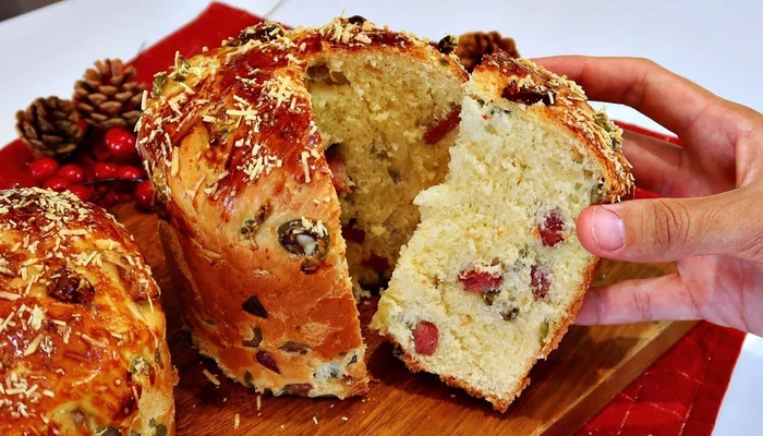 receita de panetone salgado