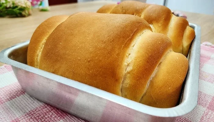 pão caseiro simples e todo mundo disse que foi o mais macio e delicioso que já comeram