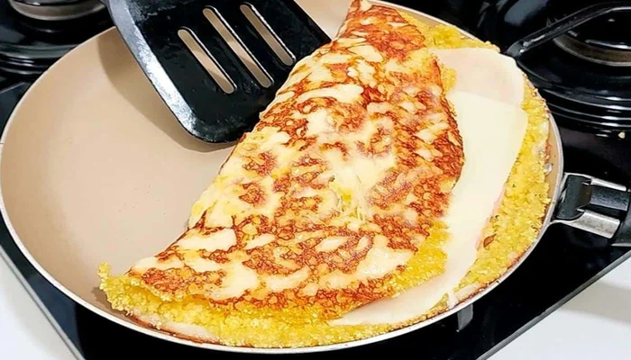 Cuscuz na frigideira ótima sugestão para o lanche ou até mesmo para o jantar
