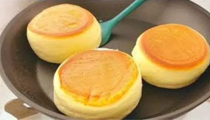 bolinho nuvem japonês de frigideira