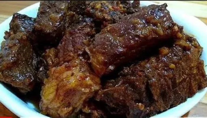 carne de panela diferente assada na panela de pressão